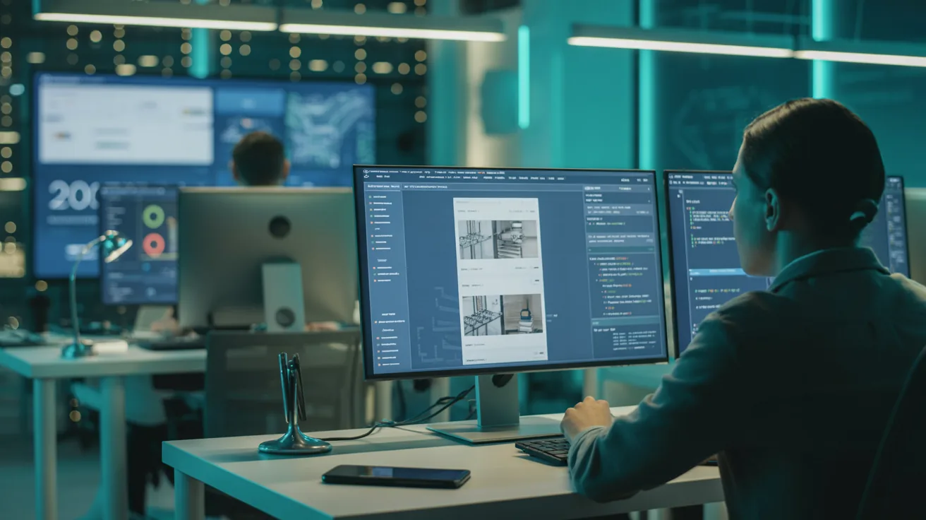 Modern tech workspace
